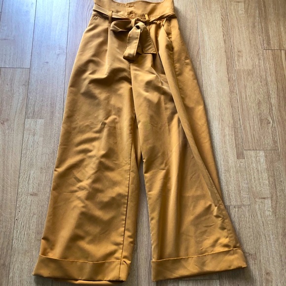 Pants - Yellow Paperbag Trousers